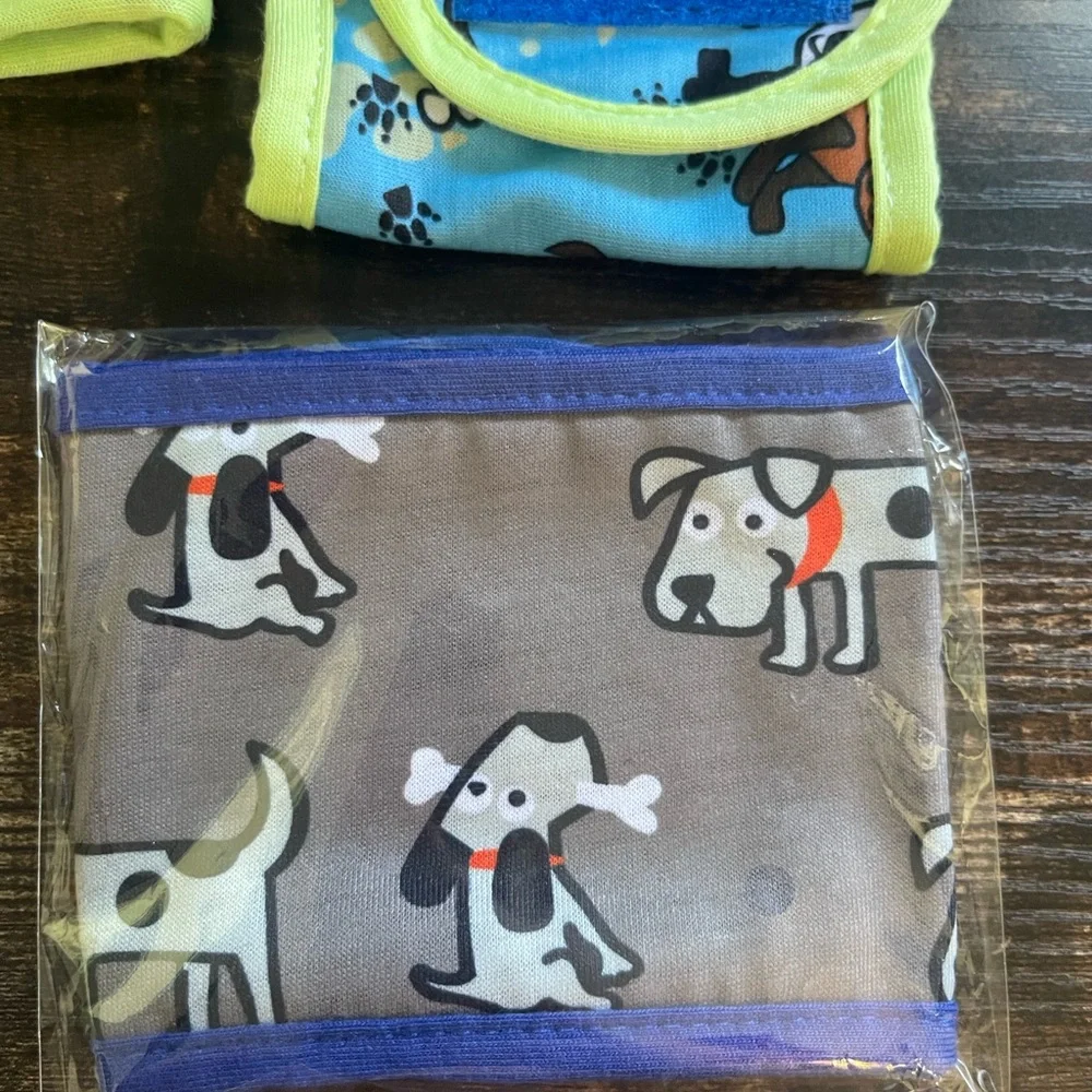 4 Pcs Reusable Dog Diapers and Belly Bands XS